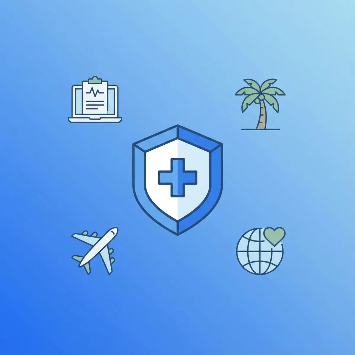 Titelbild für den Artikel: Auslandskrankenversicherung digitale Nomaden - Der ultimative Guide 2026